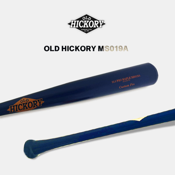 OLD HICKORY 프로선수용 커스텀 메이플 나무배트 네이비 MS019A