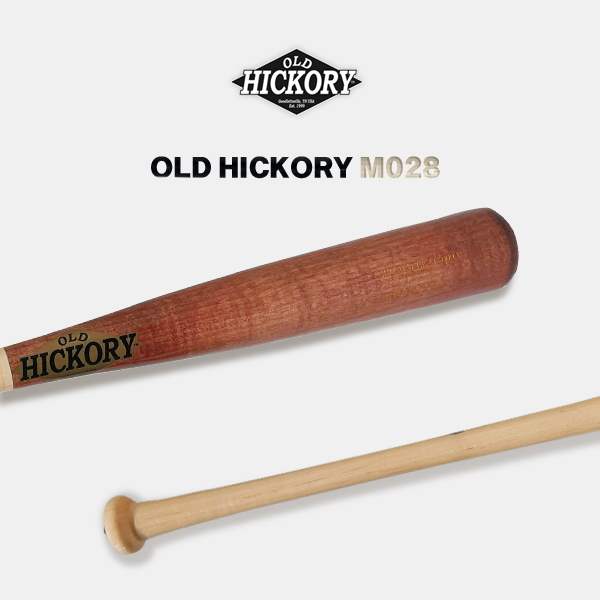 OLD HICKORY 프로선수용 커스텀 메이플 나무배트 내추럴/월넛 배색 MO28